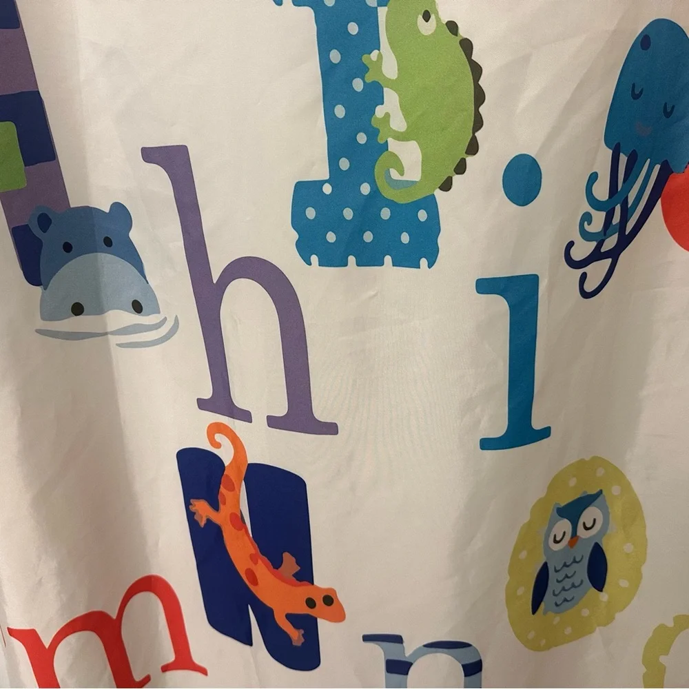 Shower of Curtains kids alphabet